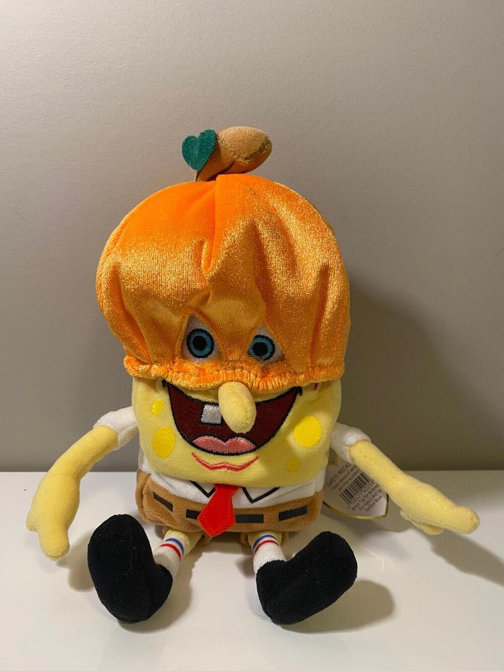 Ty Beanie Baby “SpongeBob Pumpkin Mask” the Spongebob Squarepants (9 inch)